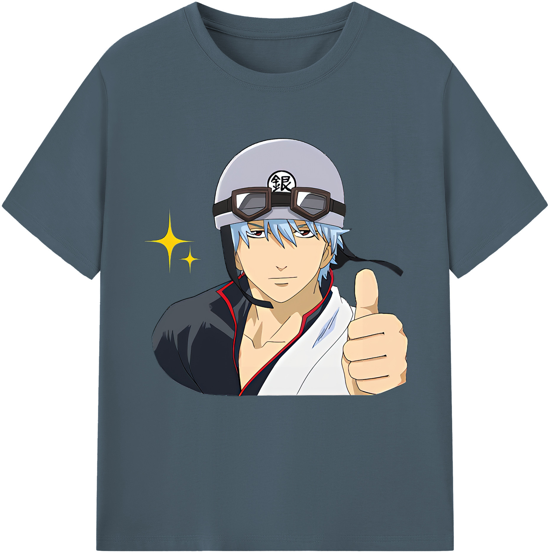 （画像用） ぎんたま 坂田銀時（さかたぎんとき） 神楽 志村新八（しむら しんぱち） GINTAMA Sakata Gintoki Kagura Shimura Shinpachi 綿100％半袖Tシャツ（フロントプリント）